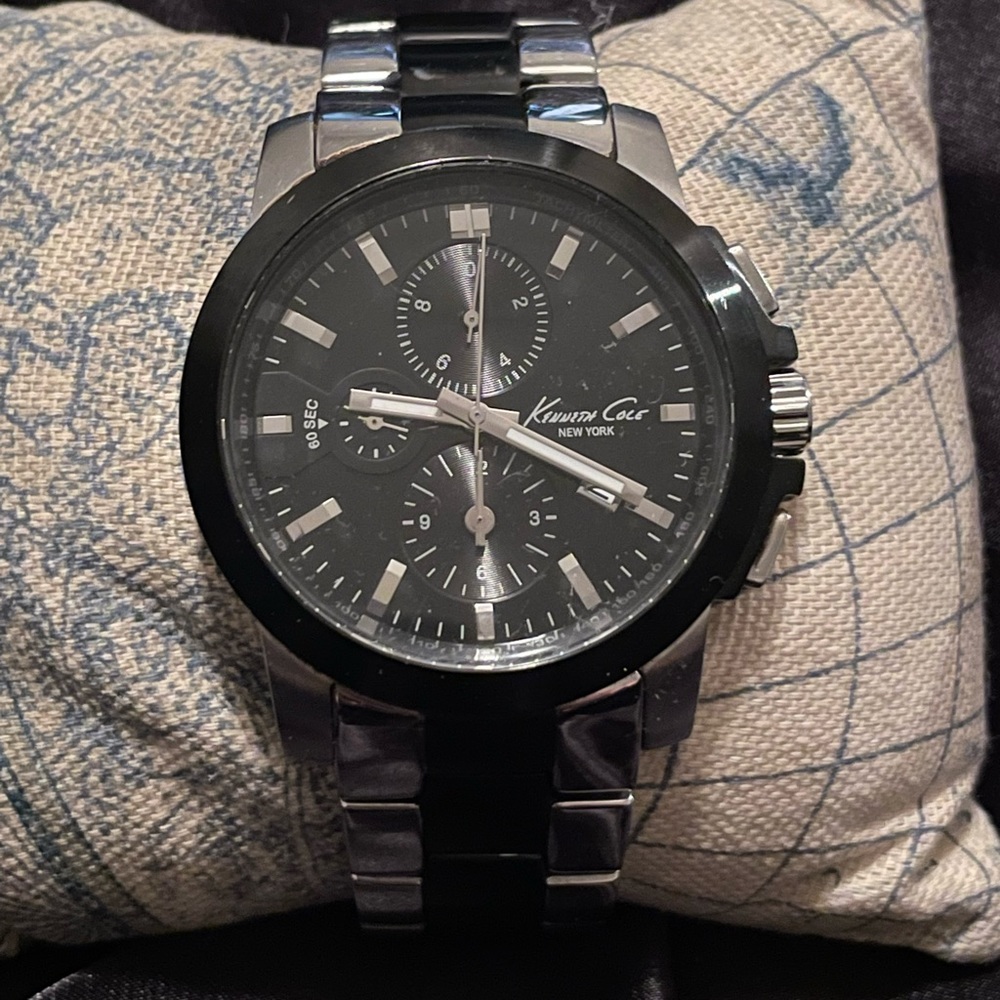 Kenneth Cole Men’s Two-Tone Dress Chronograph Watch
